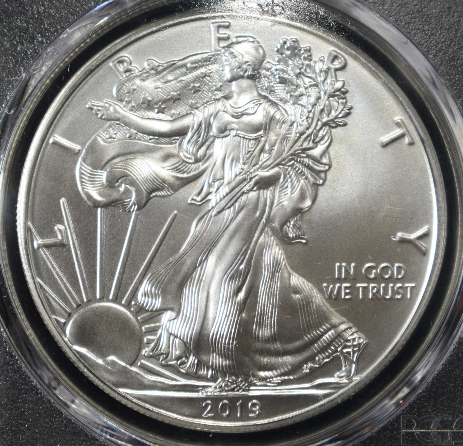 2019-(W) AMERICAN SILVER EAGLE PCGS MS70