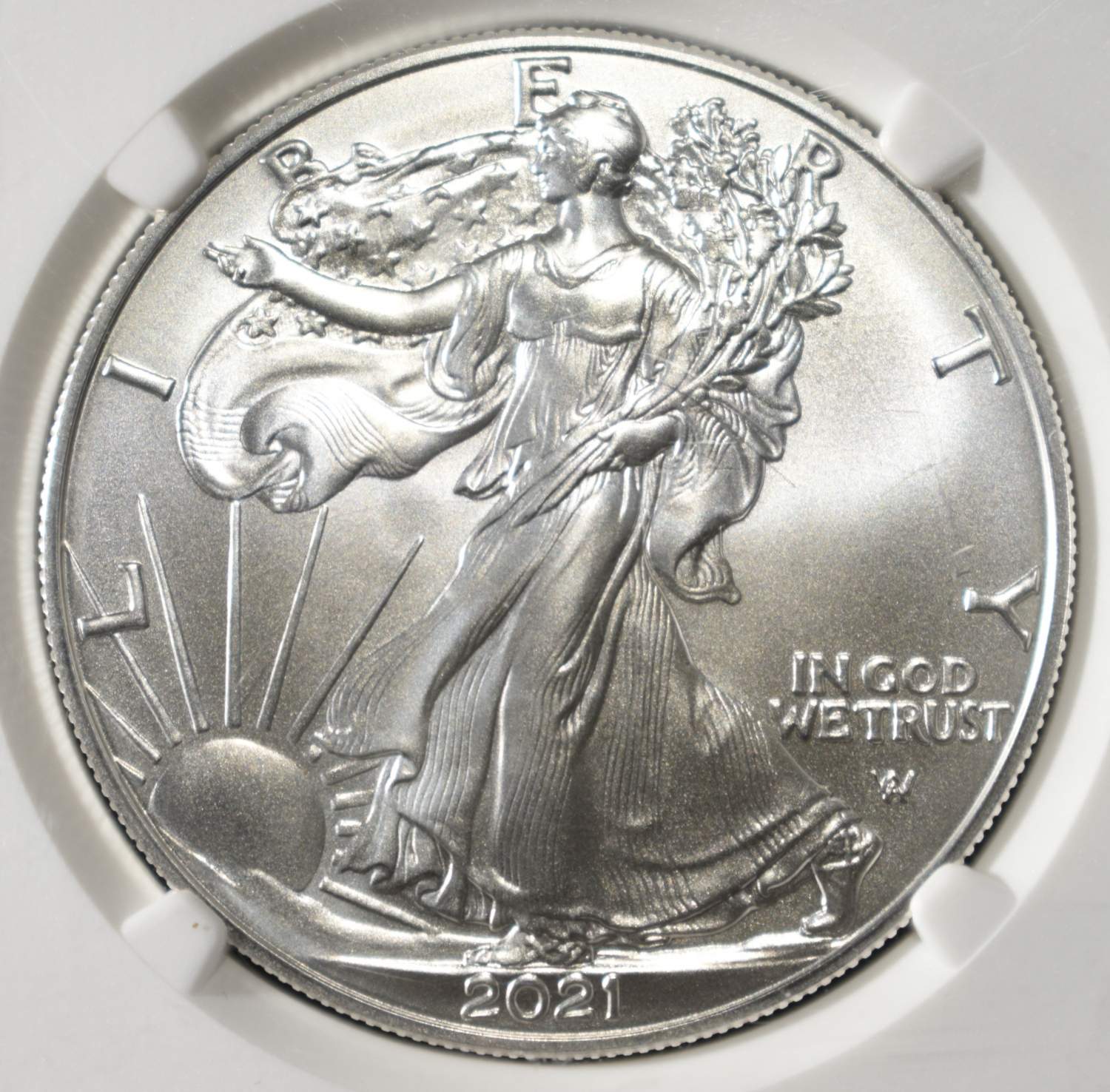 2021 AMERICAN SILVER EAGLE NGC MS70 T2 FDI