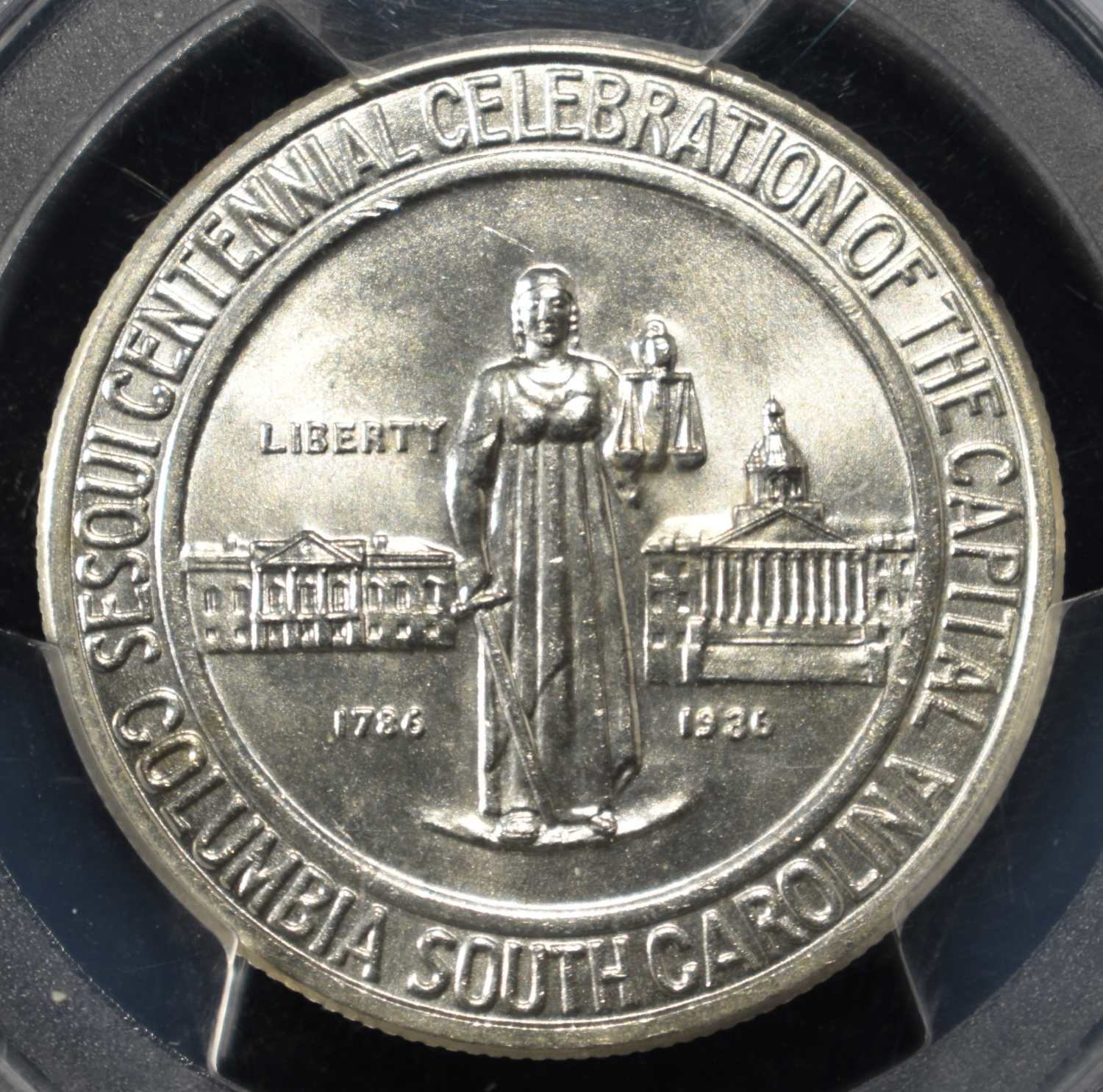 1936 COLUMBIA COMMEM HALF PCGS MS-65