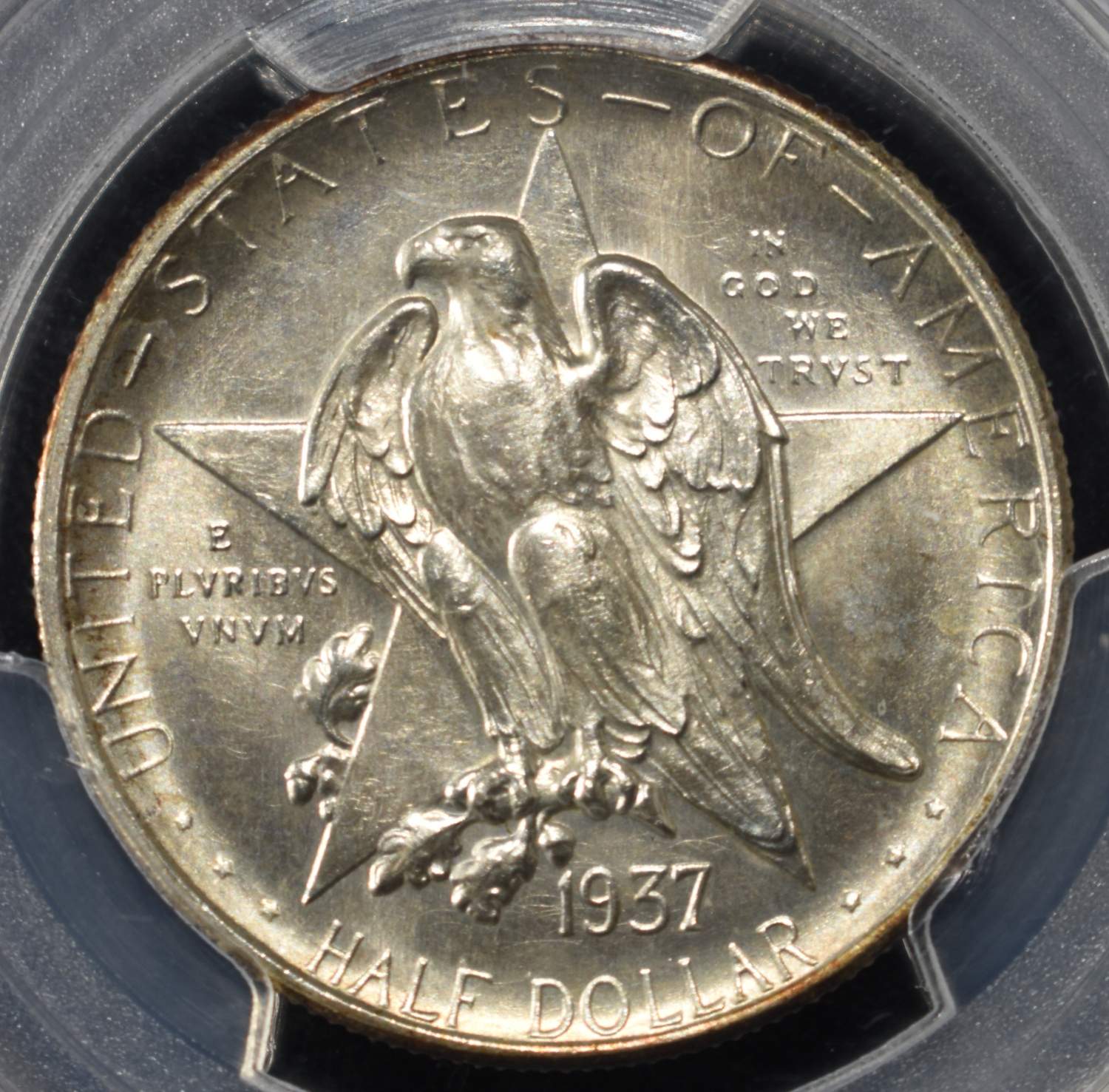 1937-S TEXAS COMMEM HALF DOLLAR PCGS MS-66