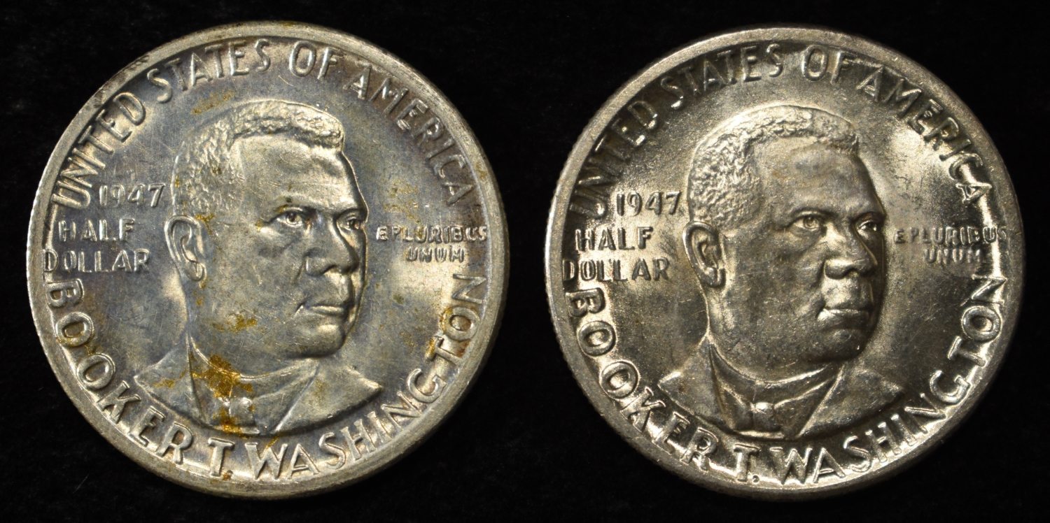 1947-D,S BTW COMMEM HALVES CH BU