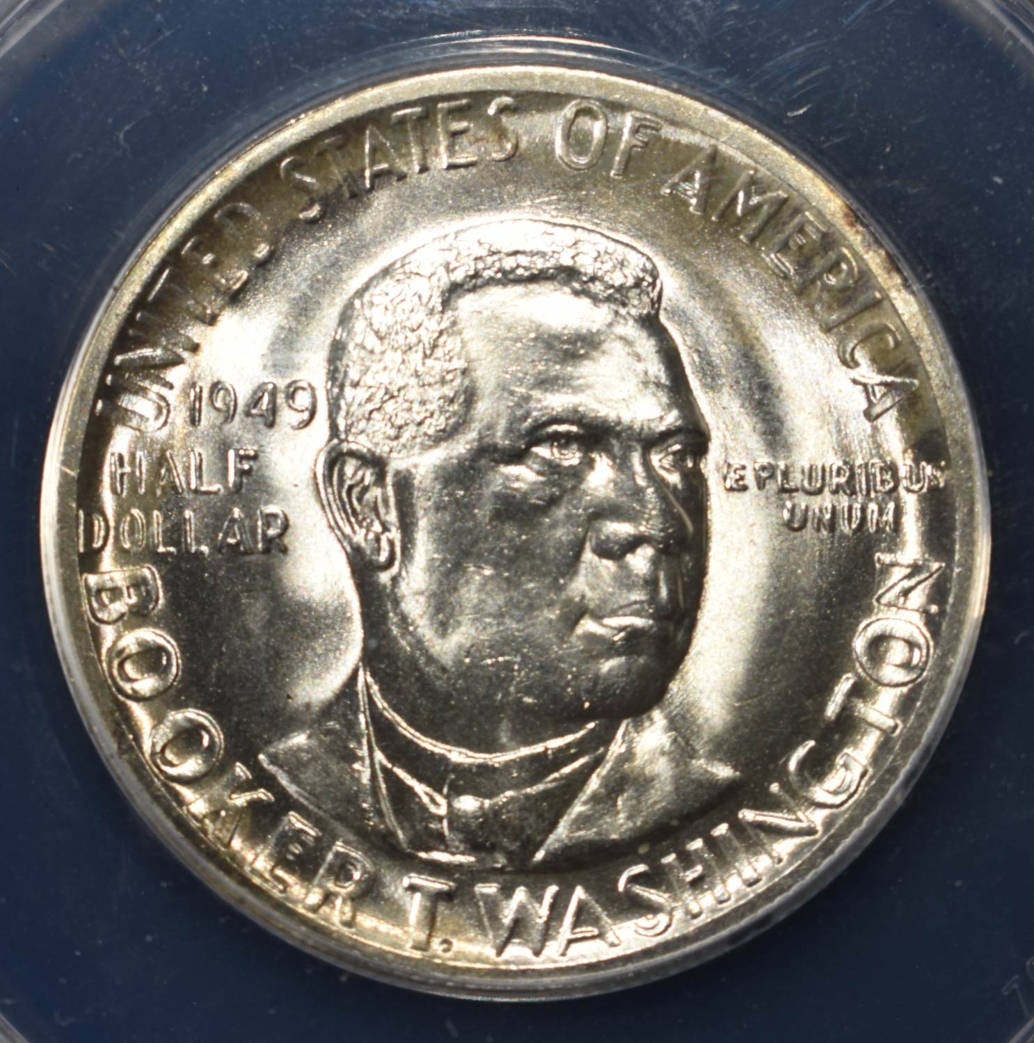 1949 BOOKER T WASHINGTON COMMEM HALF ANACS MS-64