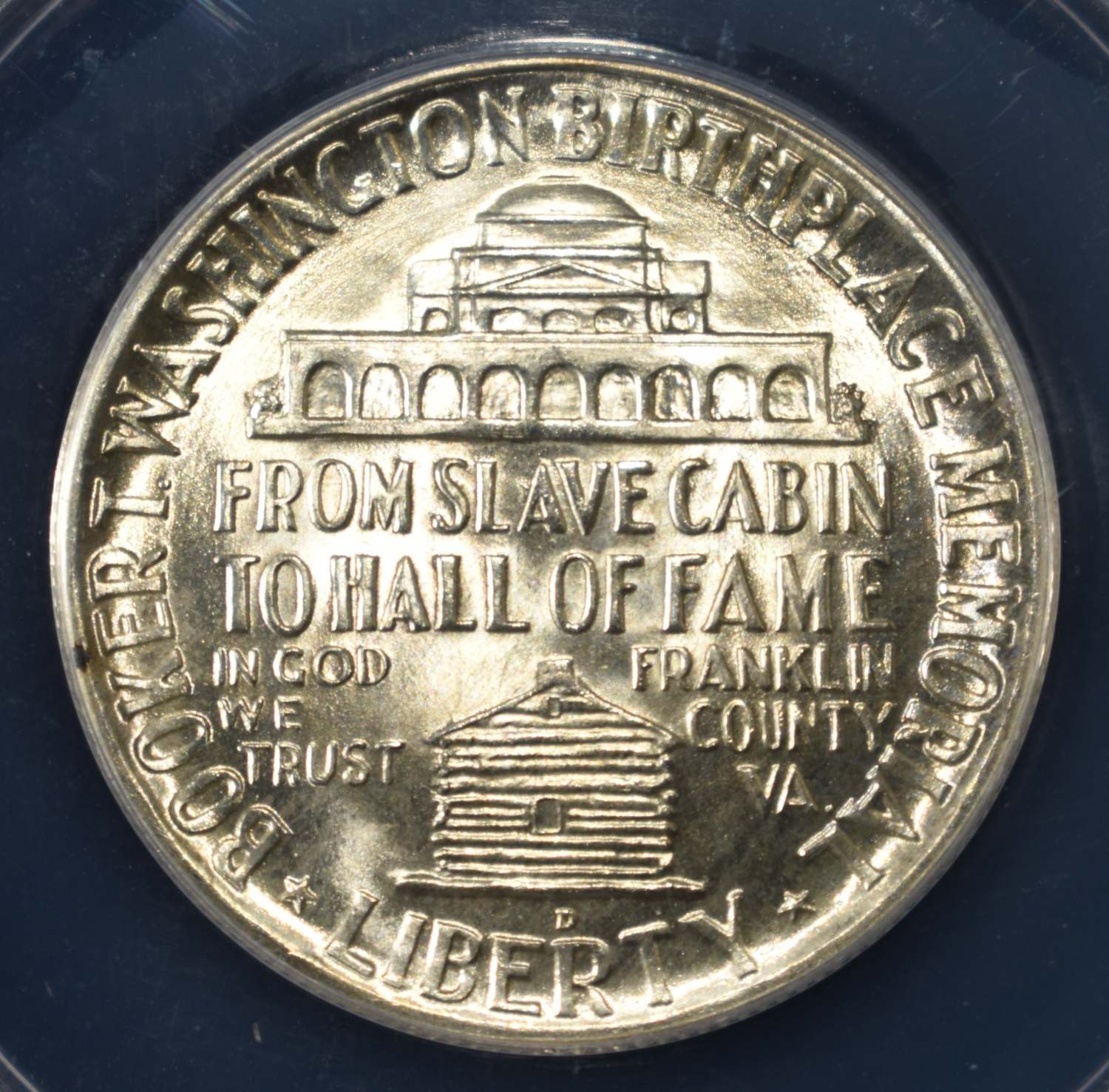 1949-D BOOKER T WASHINGTON COMMEM HALF ANACS MS-64