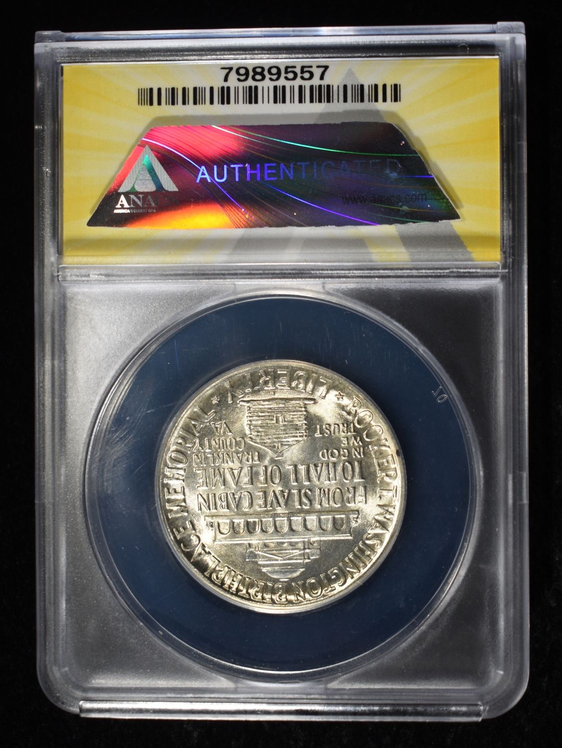 1949-D BOOKER T WASHINGTON COMMEM HALF ANACS MS-64