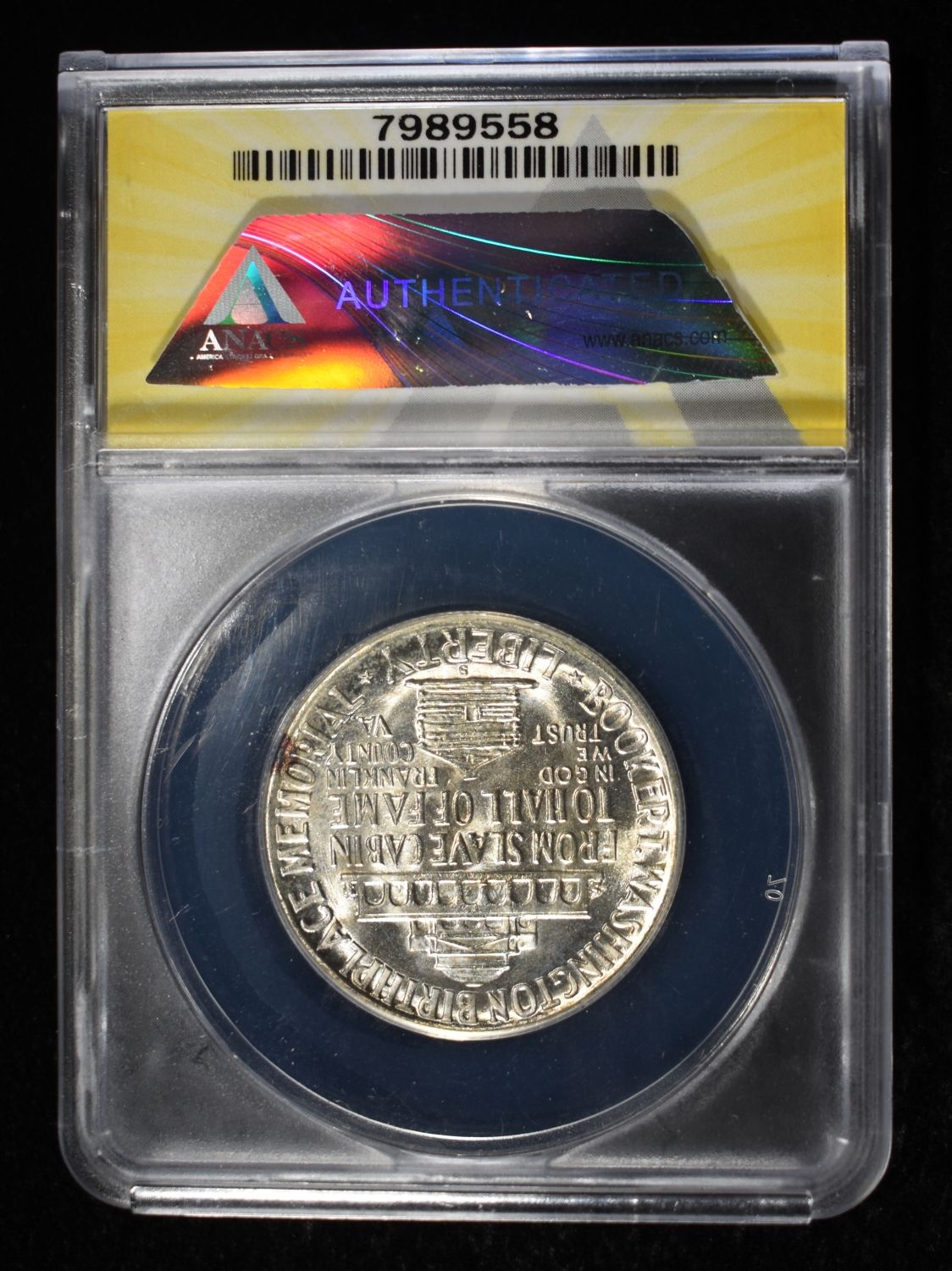 1949-S BOOKER T WASHINGTON COMMEM HALF ANACS MS-65