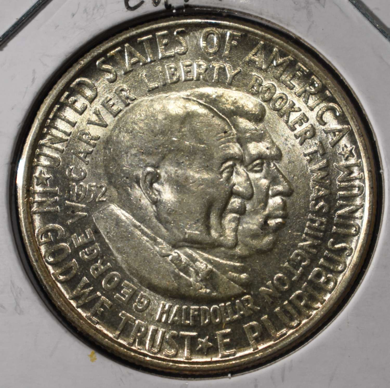 1952 WASH/CARVER COMMEM HALF CH BU