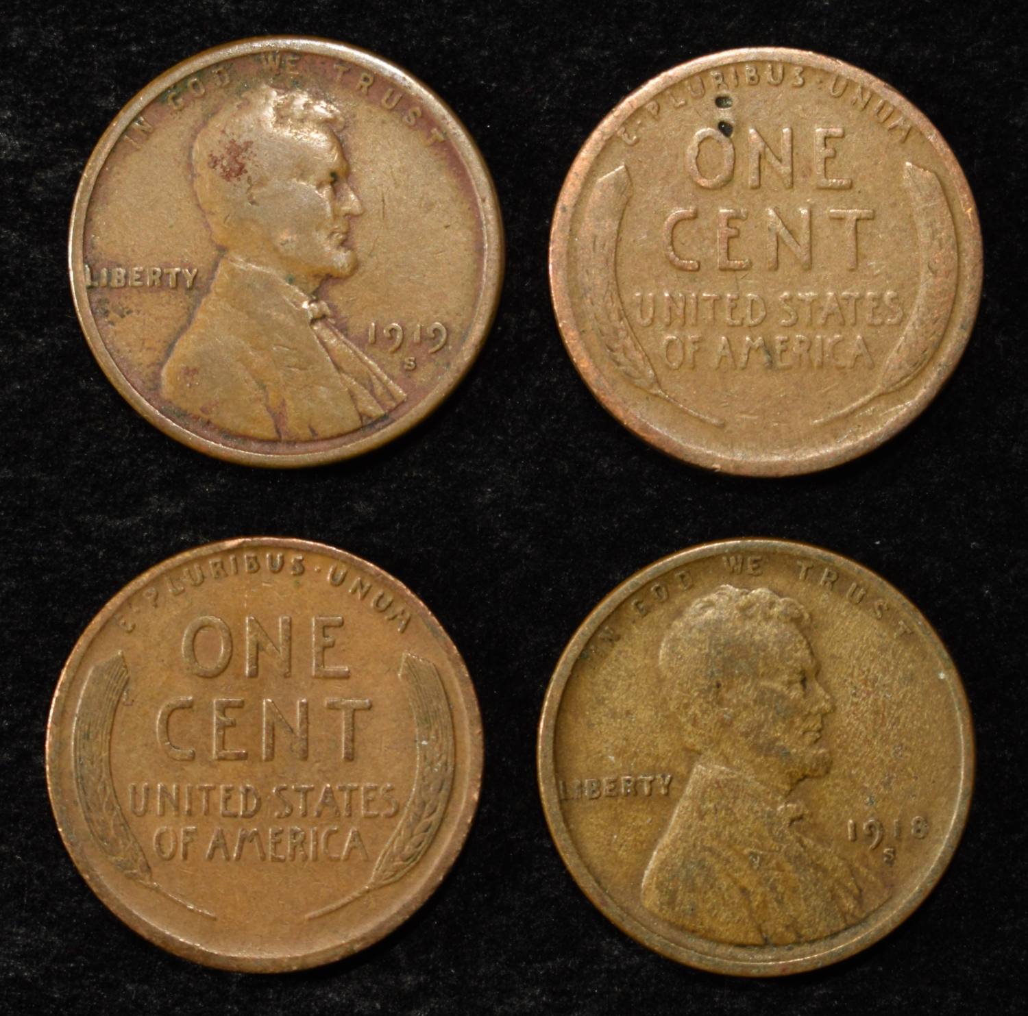 (50) TEENS WHEAT CENTS