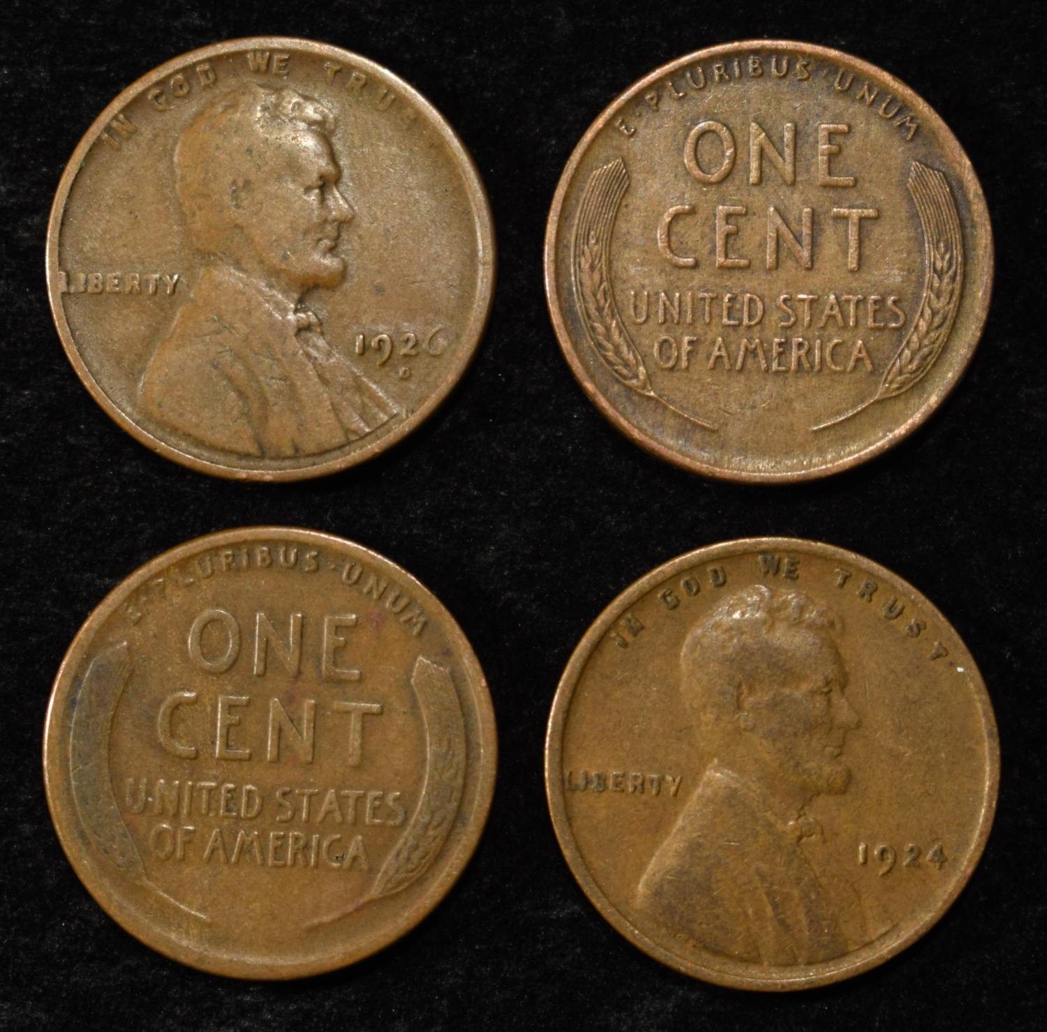 (50) 1920'S WHEAT CENTS