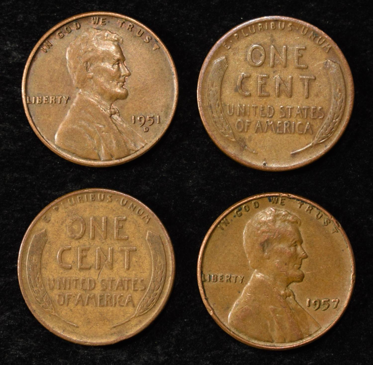 (500) 40'S & 50'S WHEAT CENTS