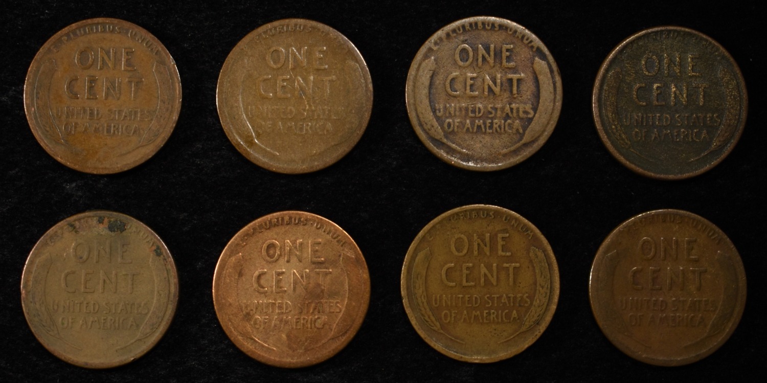 8 NICE EARLY SEMIKEY WHEAT CENTS