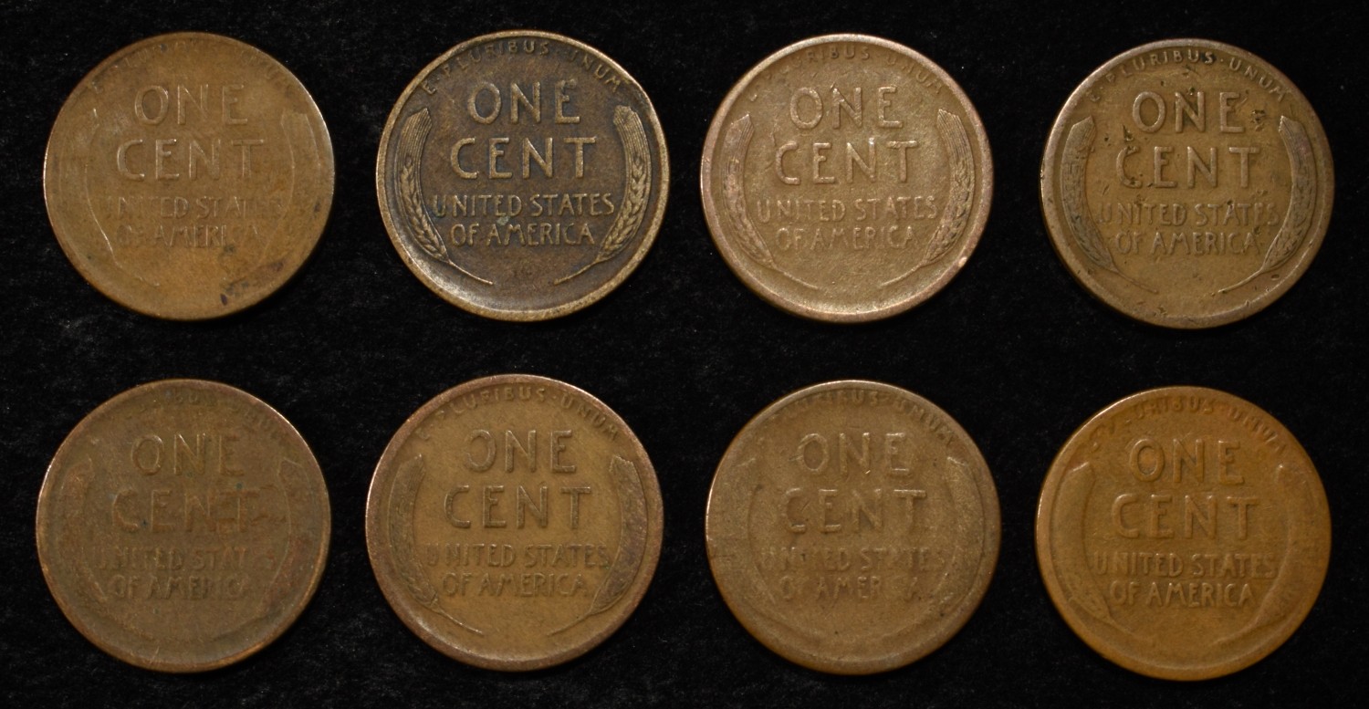 8 NICE EARLY SEMIKEY WHEAT CENTS