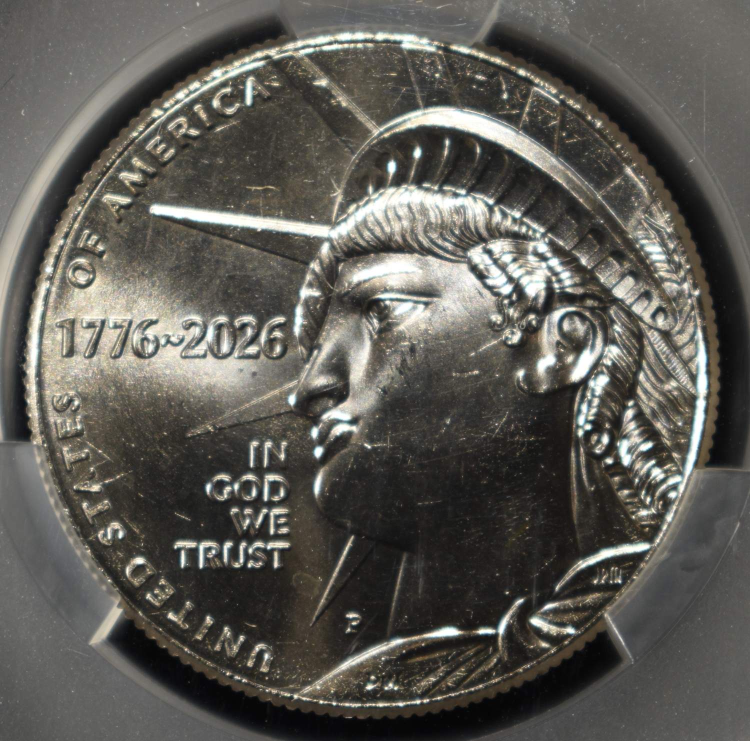1776-2026-P ENDURING LIBERTY HALF DOLLAR CAC MS-63