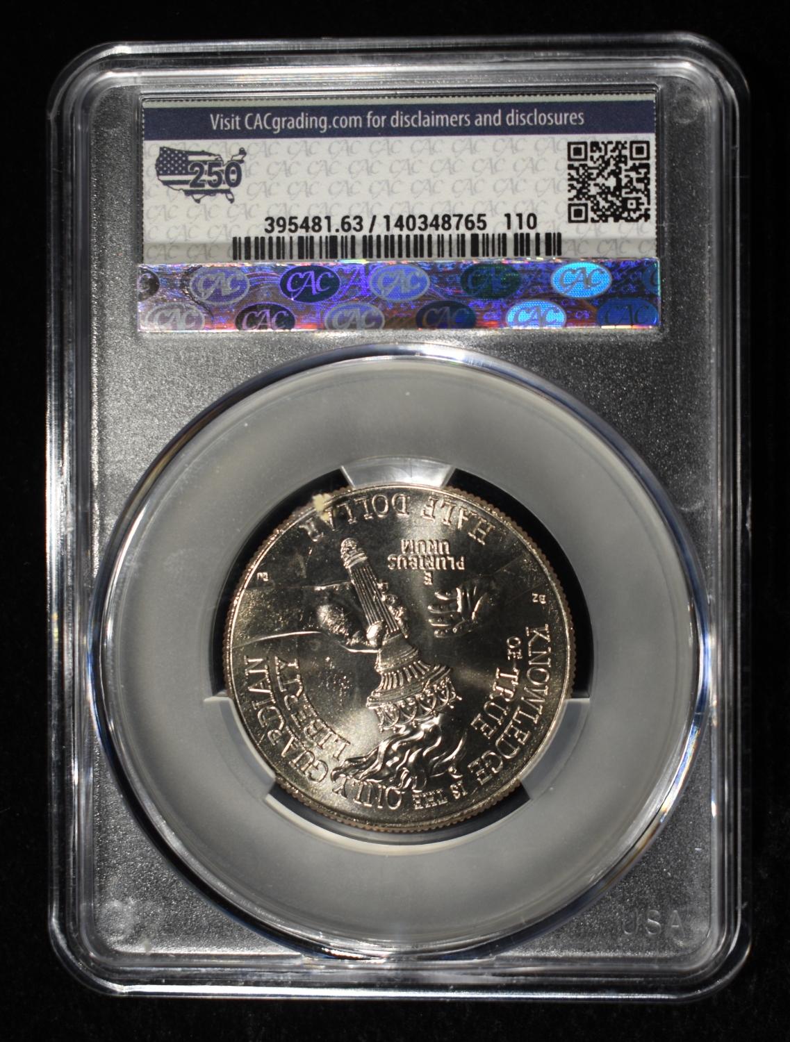 1776-2026-P ENDURING LIBERTY HALF DOLLAR CAC MS-63