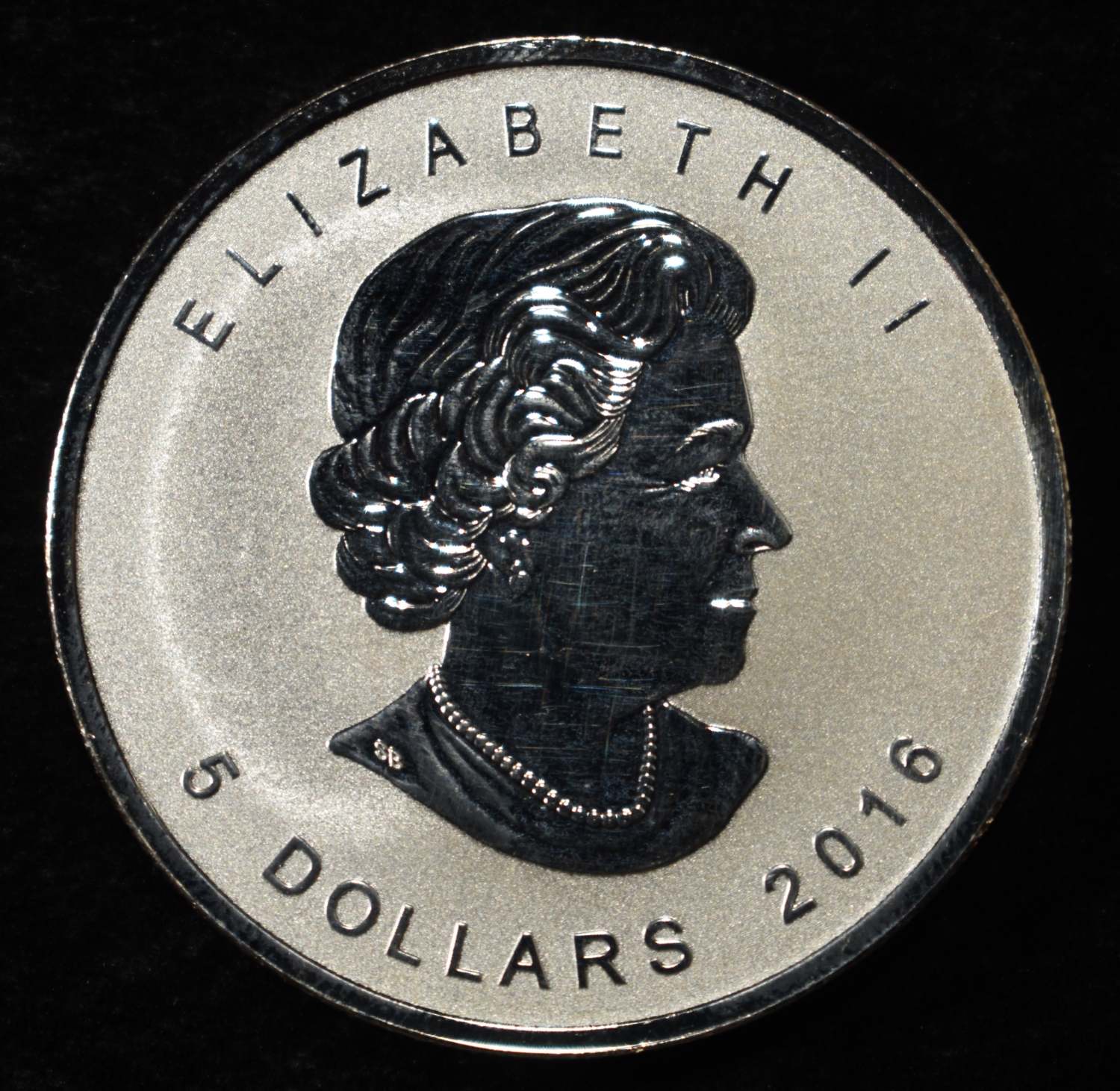 MAPLE LEAF 1 OZ .999 SILVER ROUND REVERSE PROOF