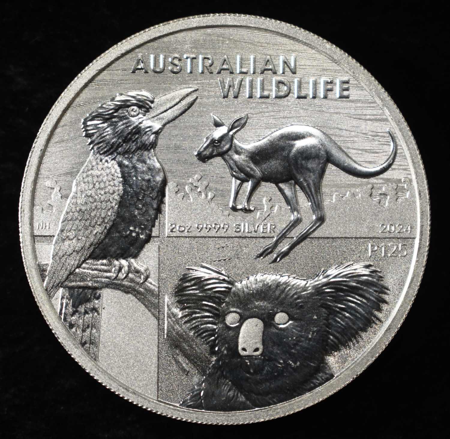 2024 2 OZ .999 SILVER AUSTRAILA WILDLIFE ROUND