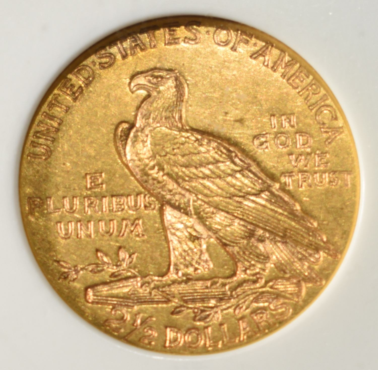 1915 $2.50 INDIAN GOLD PCI AU/BU