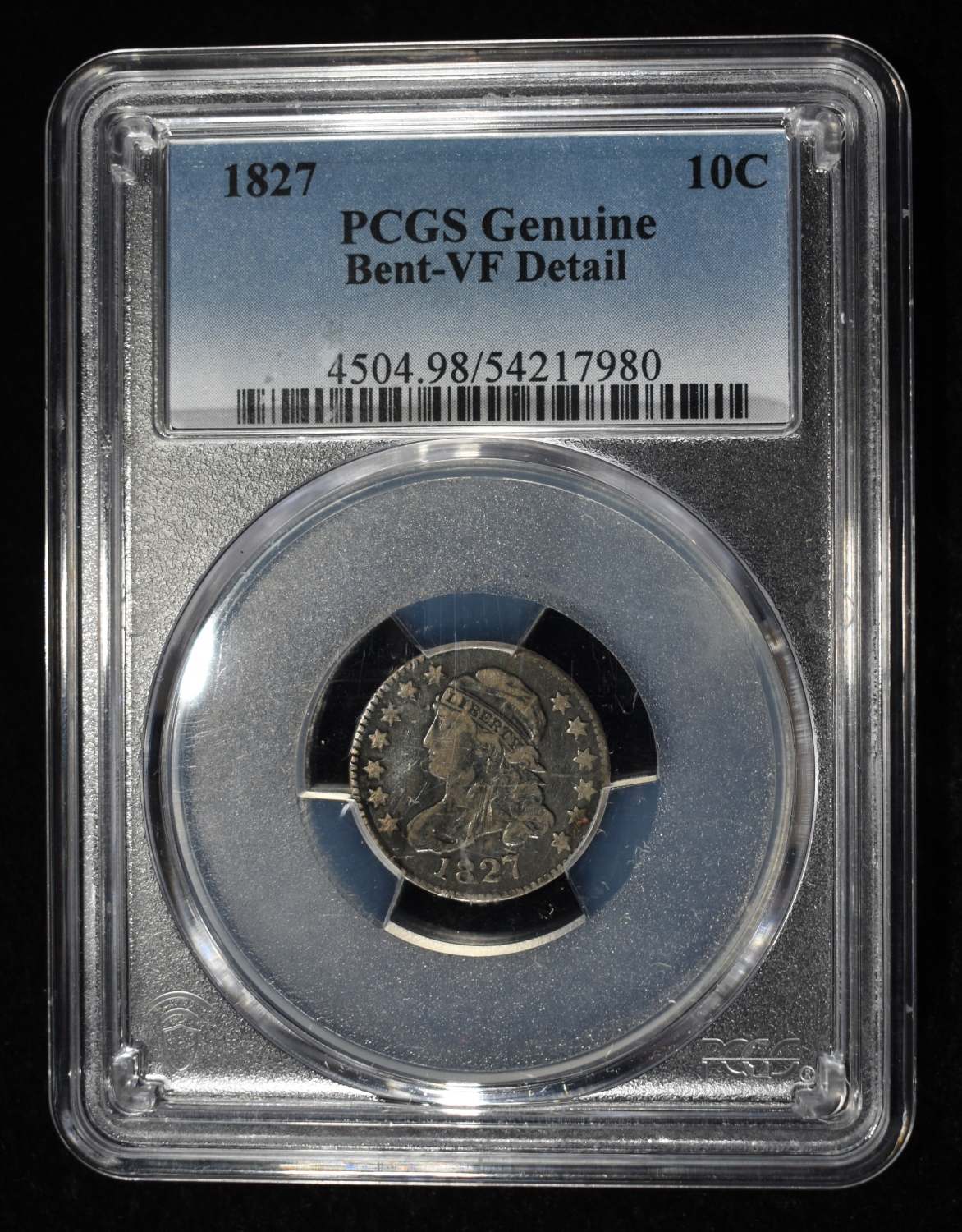 1827 CAPPED BUST HALF DOLLAR PCGS GENUINE