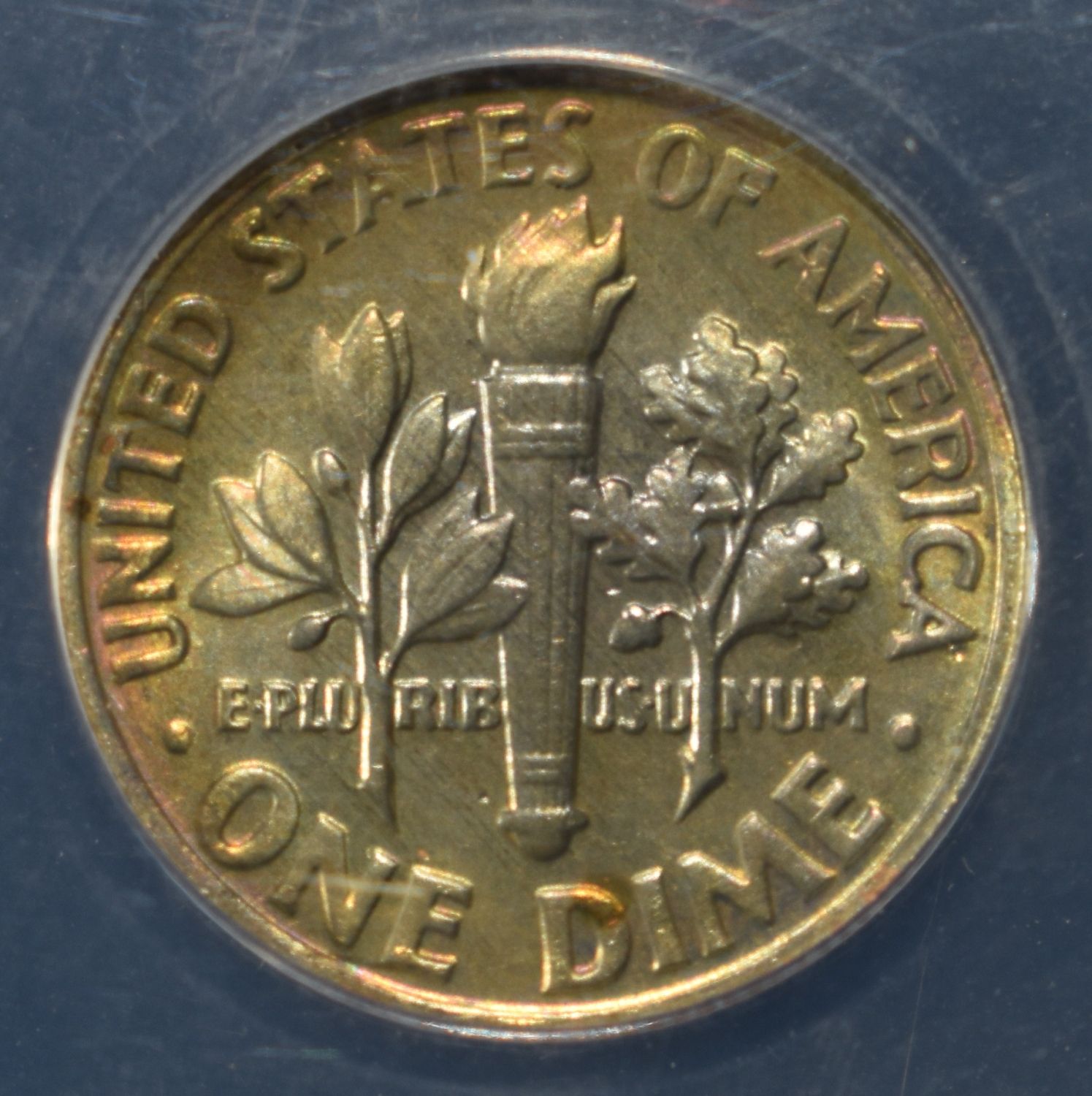 1970-D ROOSEVELT DIME DDR ANACS MS64 FS DIE1