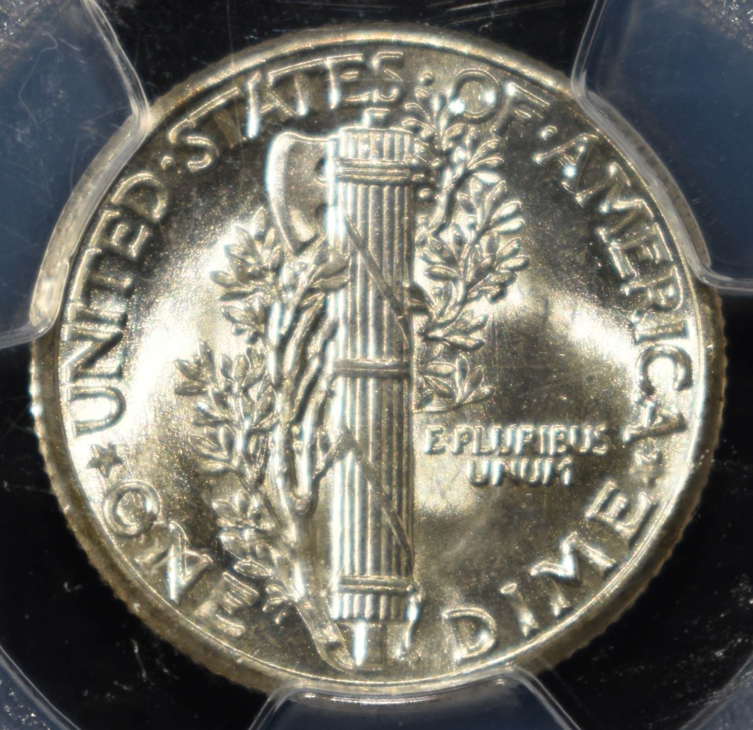 1938 MERCURY DIME PCGS MS65FB