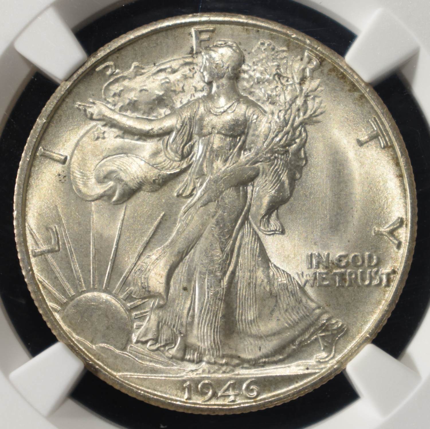 1946-S WALKING LIBERTY HALF DOLLAR NGC MS64