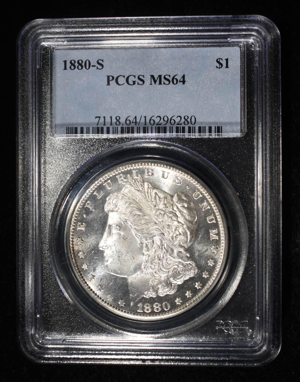 1880-S MORGAN DOLLAR PCGS MS-64