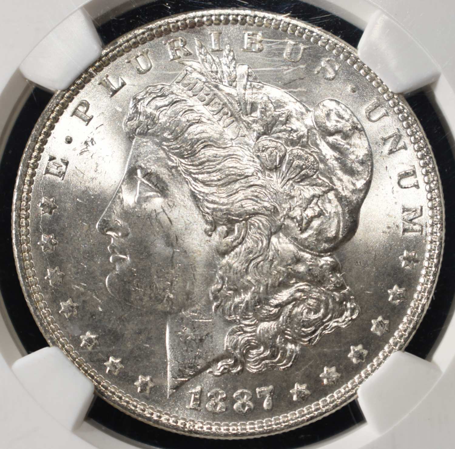 1887 MORGAN DOLLAR NGS MS-63 OLATHE HOARD