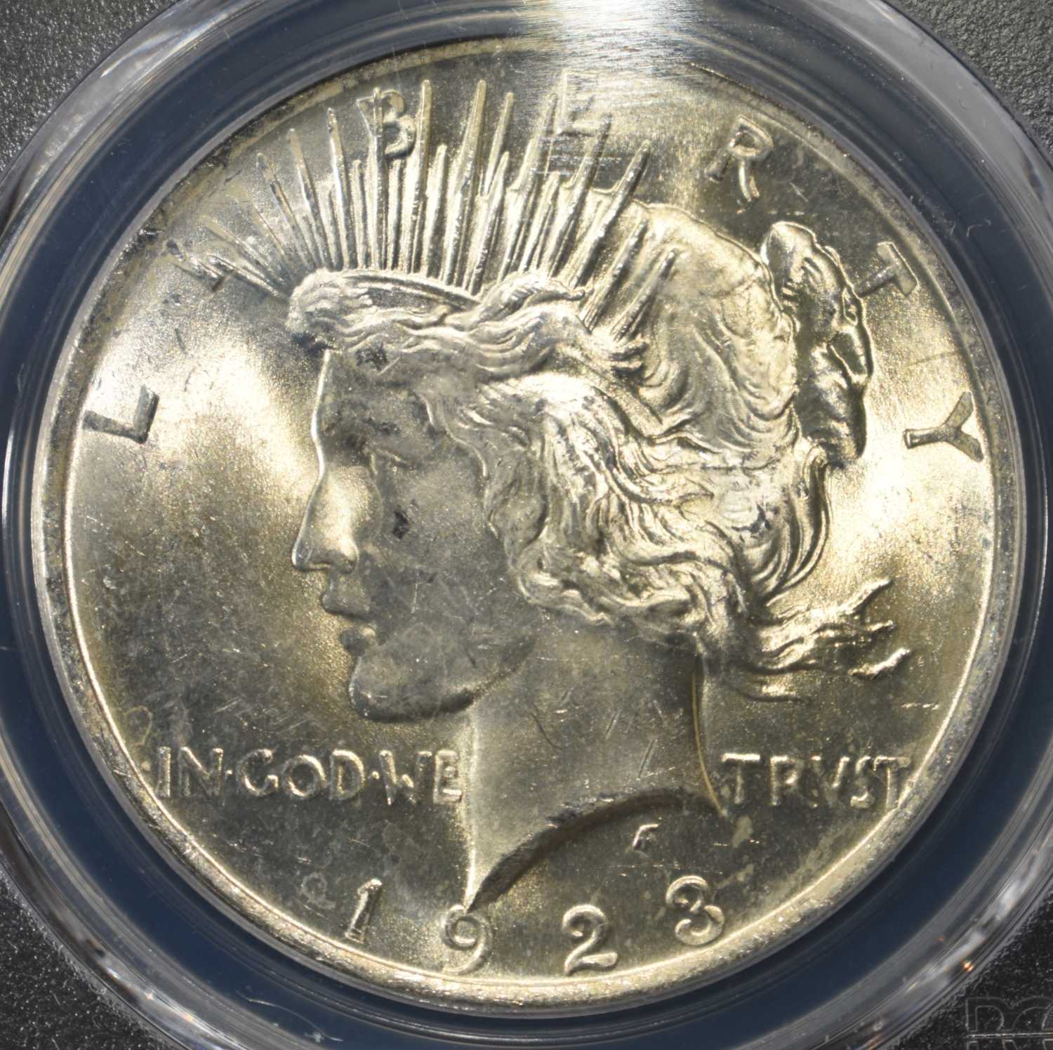 1923 PEACE DOLLAR PCGS MS63