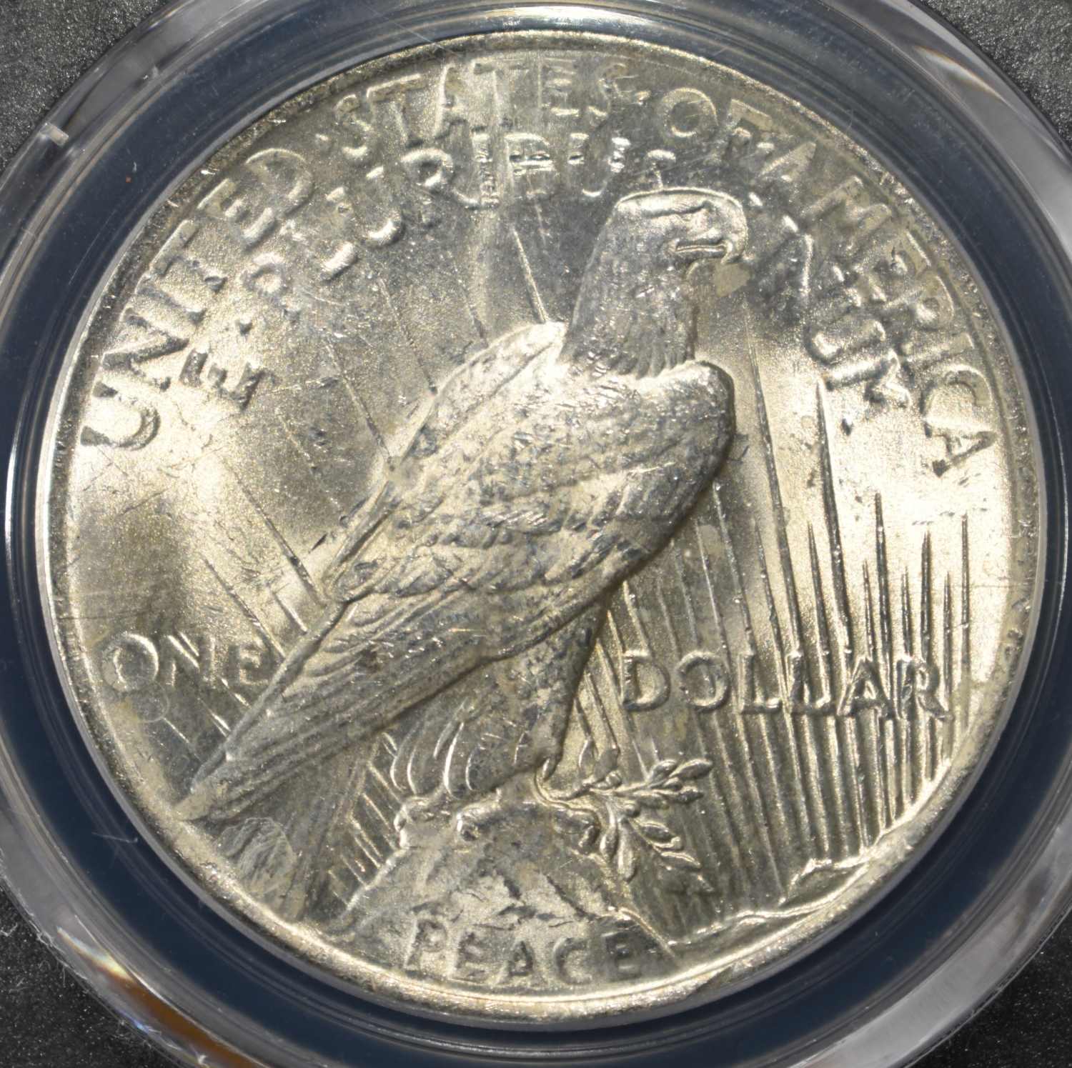 1923 PEACE DOLLAR PCGS MS63