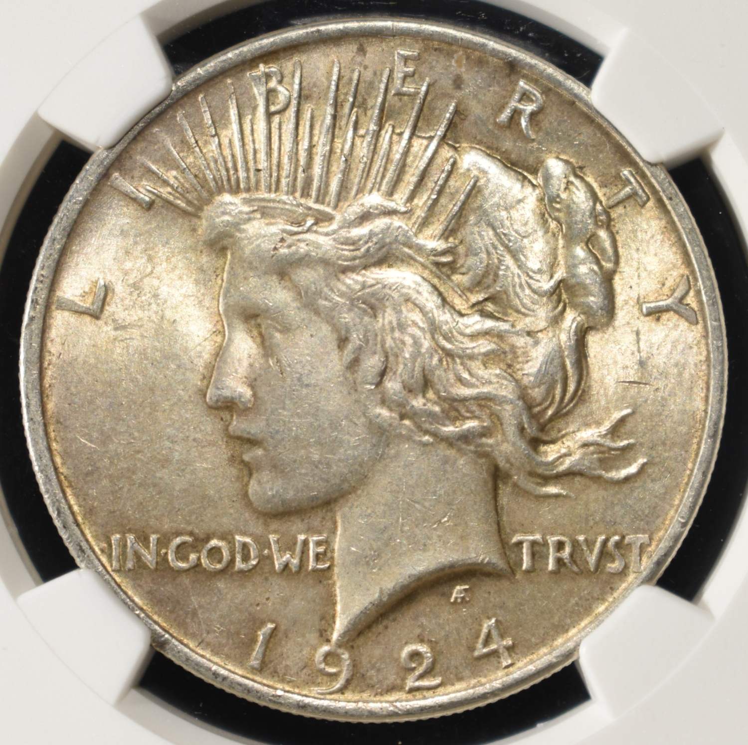 1924 PEACE DOLLAR NGC BRILLIANT UNC