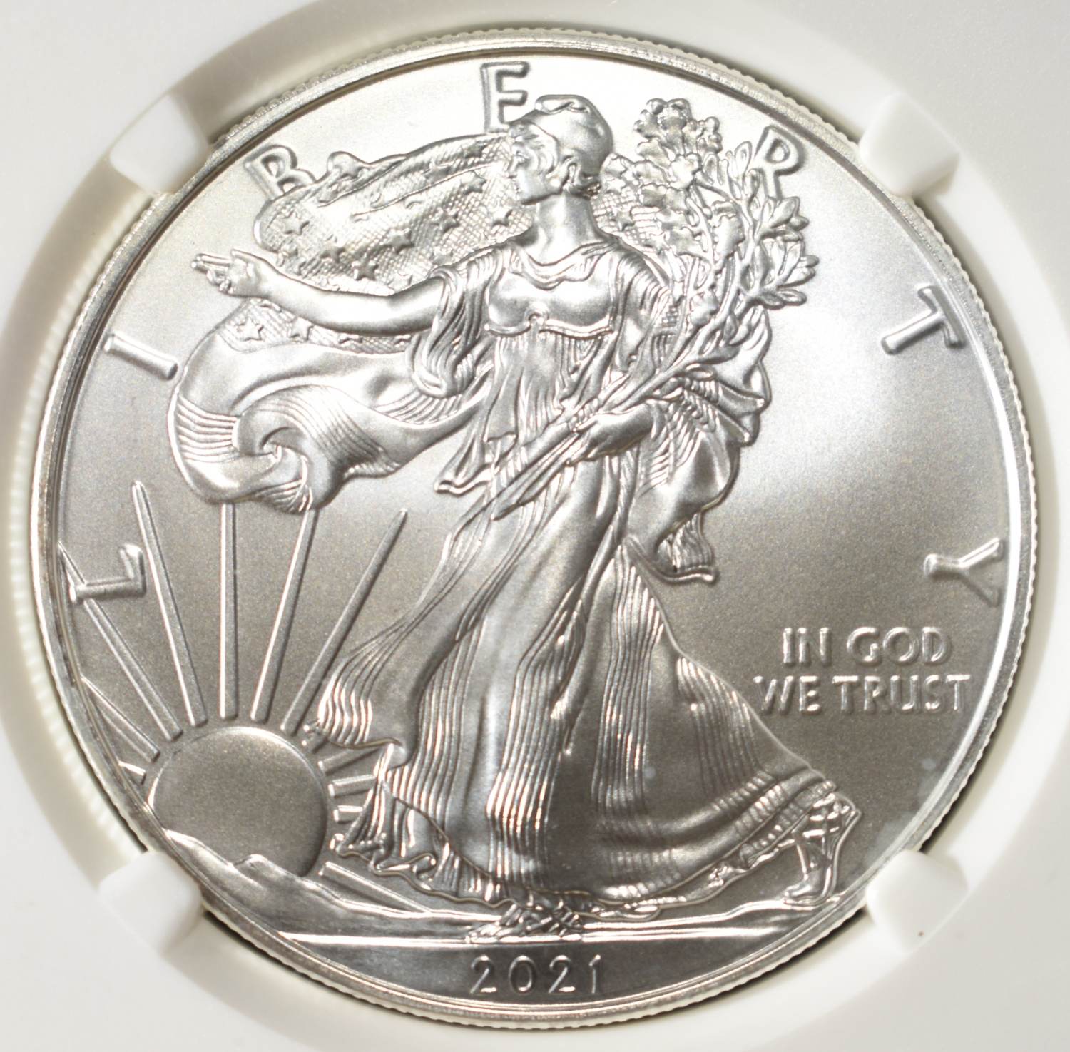 2021 AMERICAN SILVER EAGLE NGC MS70