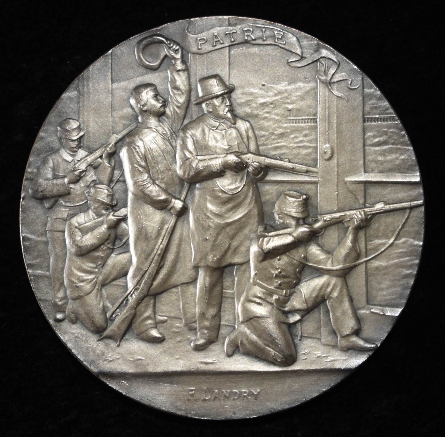 1898 SWISS SHOOTING MEDAL NEUCHATEL SILVER