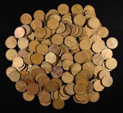 200 "S" MINT WHEAT CENTS. LEADERS IN ON-LINE AUCTIONS ESTIMATE $100 - $120.