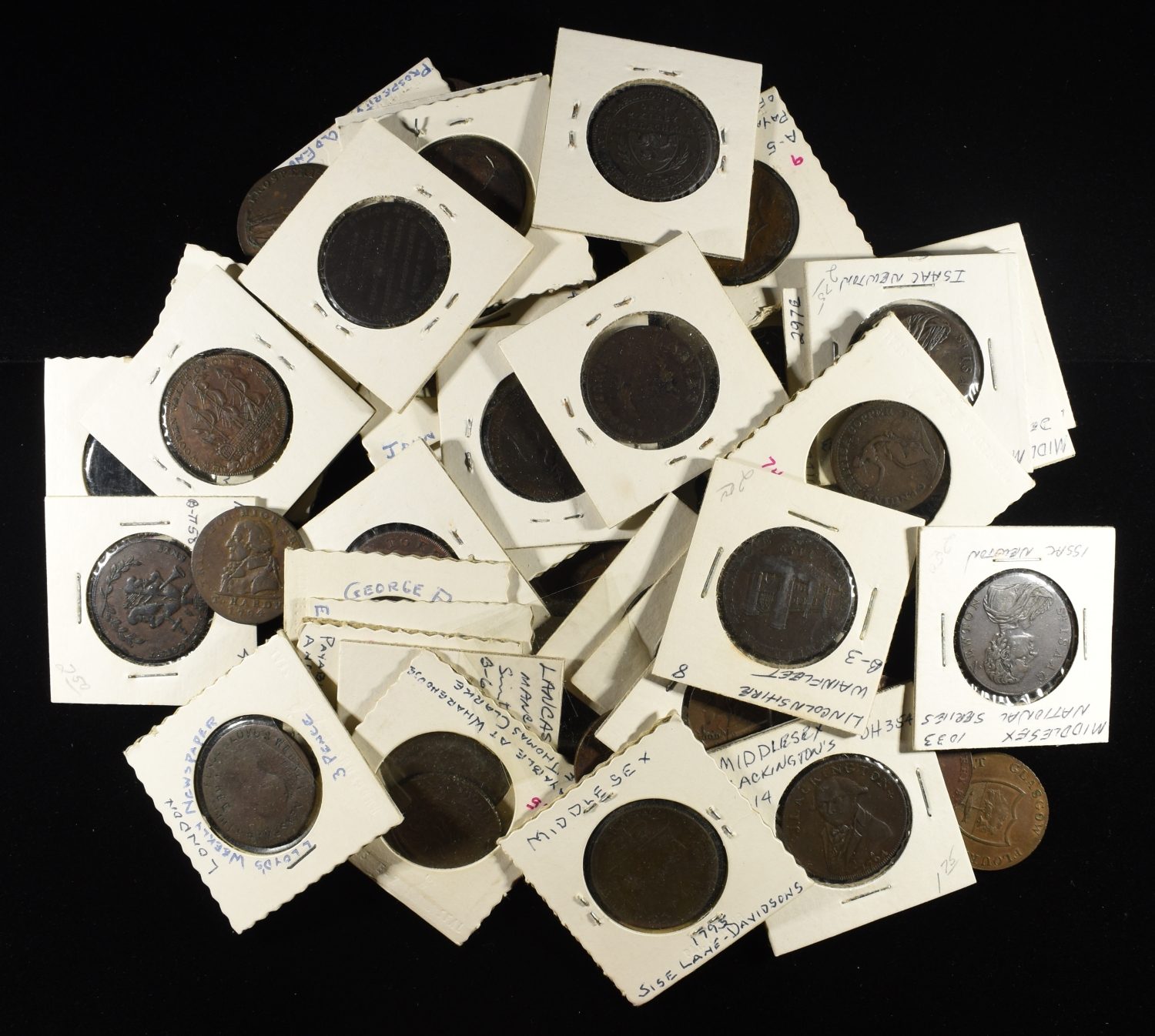 (50) MISC. TOKENS AND MEDALS