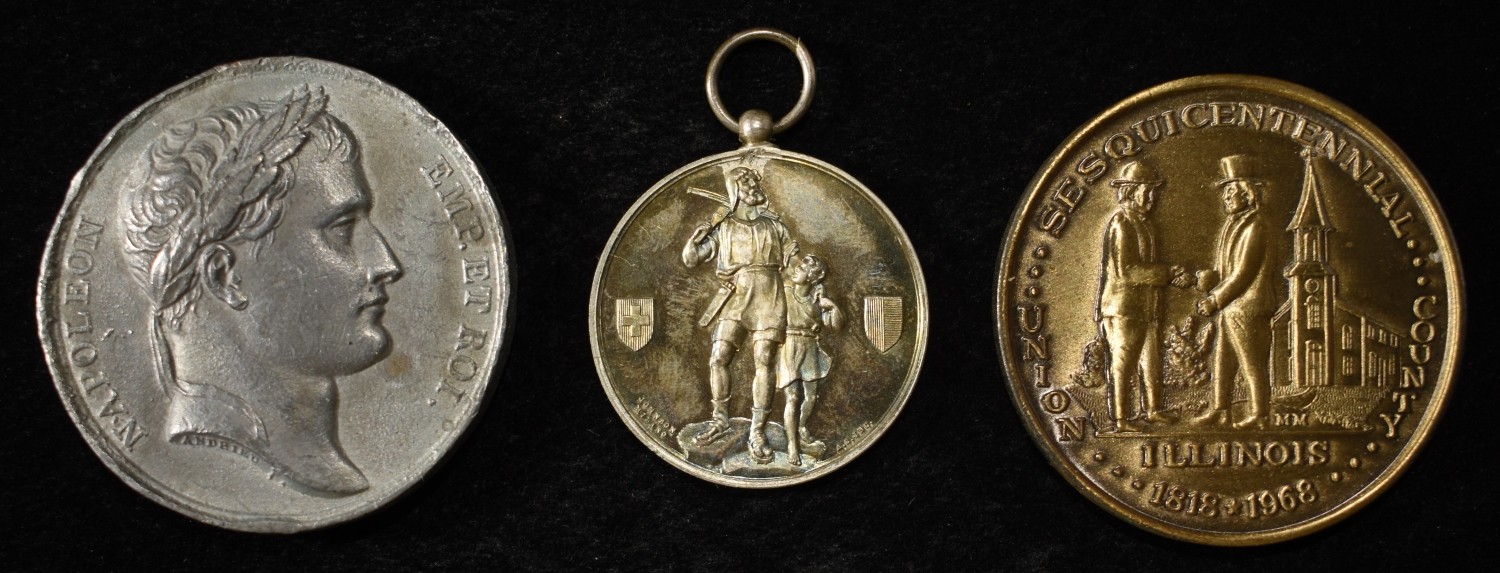 (50) MISC. TOKENS AND MEDALS