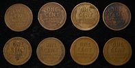 8 NICE EARLY SEMIKEY WHEAT CENTS. 10-S, 11-D, 11-S, 13-D, 15-D, 15-S, 16-S & 21-S ESTIMATE $60 - $80.Image - 1