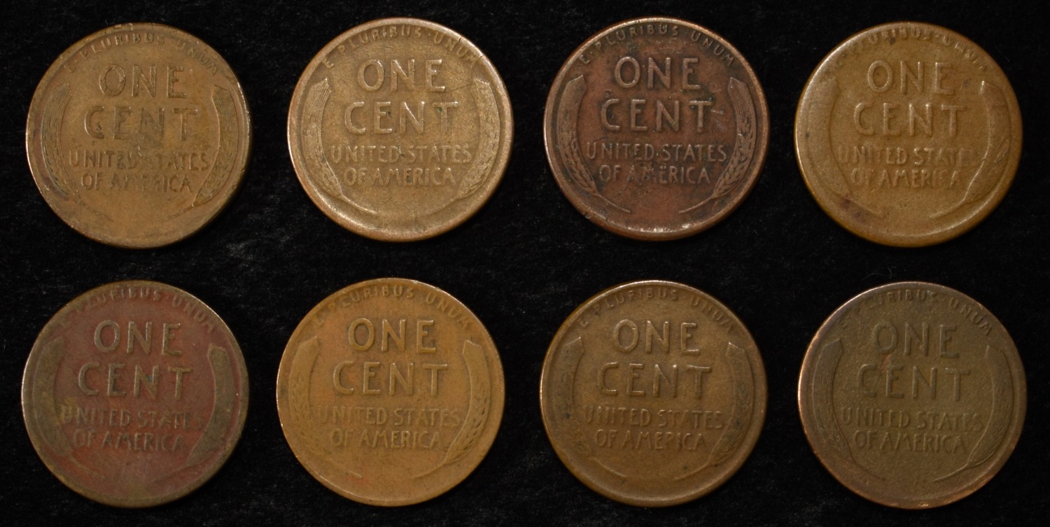 8 NICE EARLY SEMIKEY WHEAT CENTS