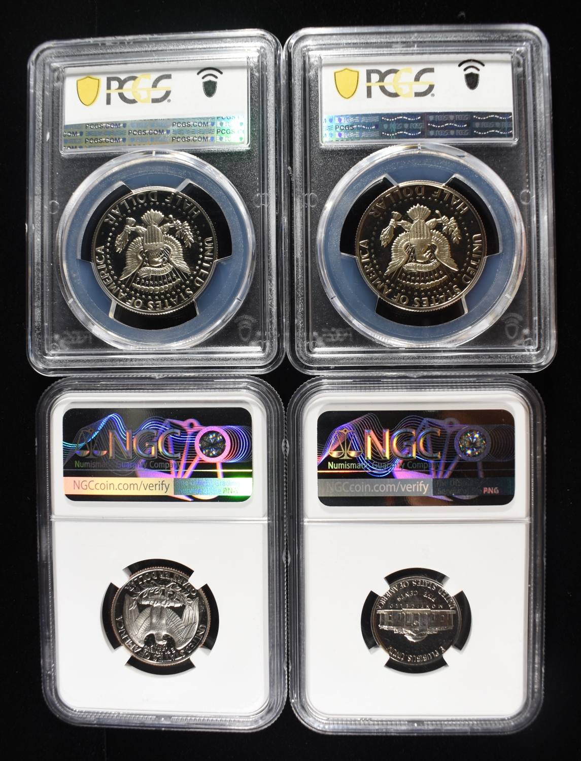 (4) GRADED COIN LOT