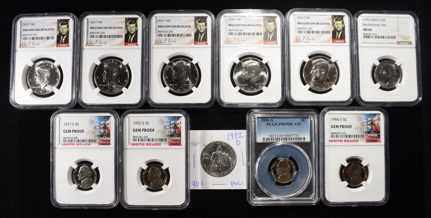 (11) NGC GRADED COIN LOT