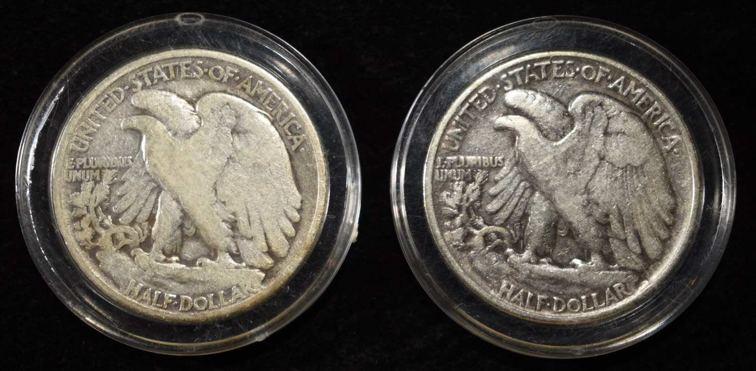 1936 & 1940 WALKING LIBERTY HALF DOLLARS