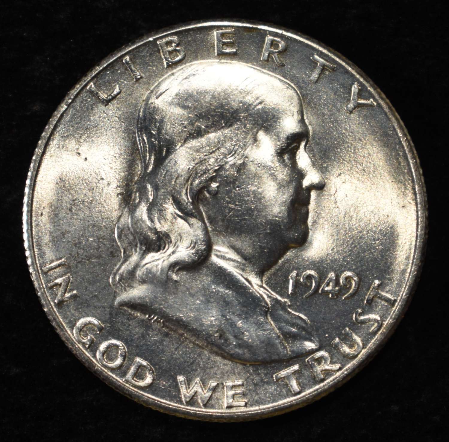 1949-S FRANKLIN HALF DOLLAR BU