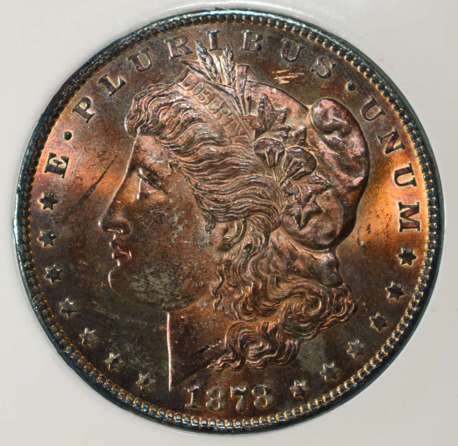1878-S MORGAN DOLLAR PCI SUPERB GEM BU PL