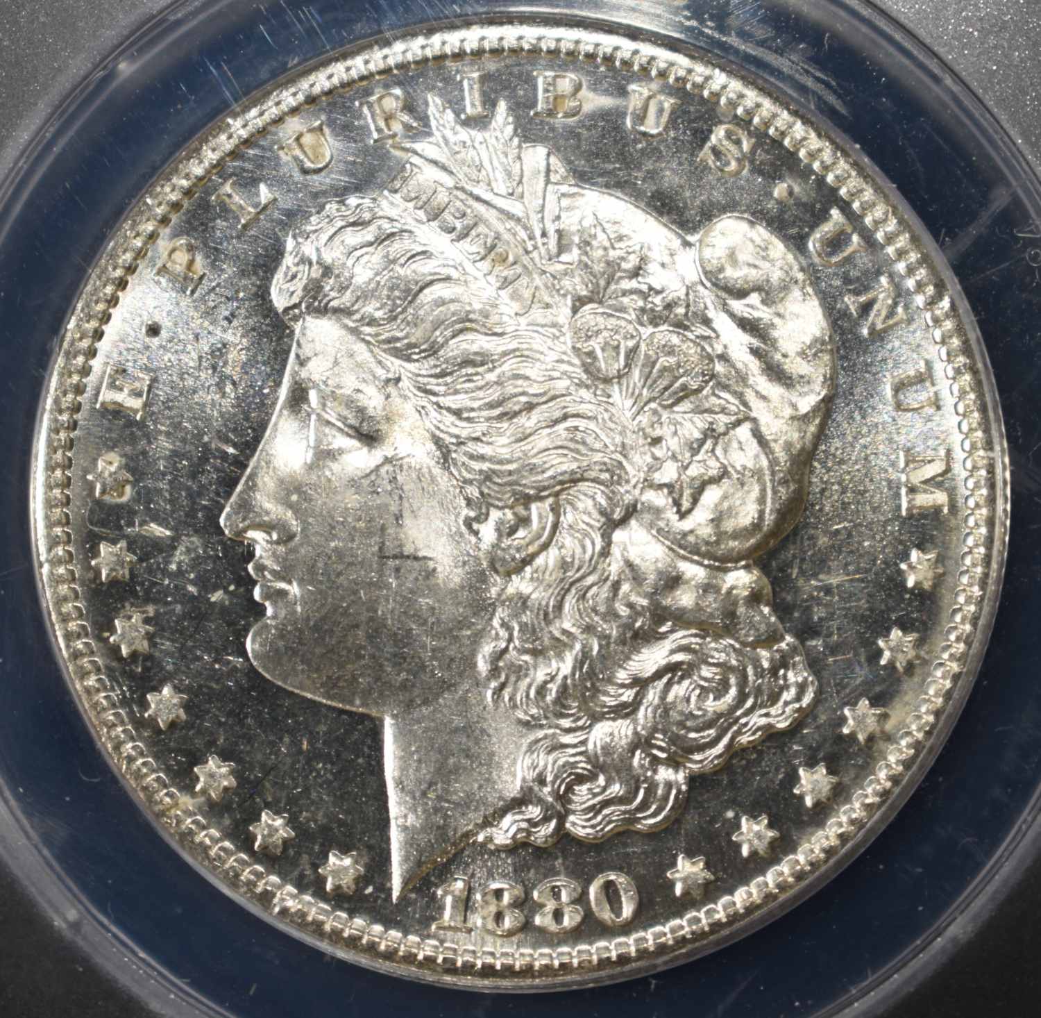1880-S MORGAN DOLLAR ANACS MS-62