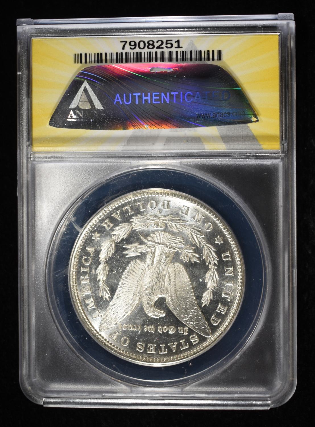1880-S MORGAN DOLLAR ANACS MS-62