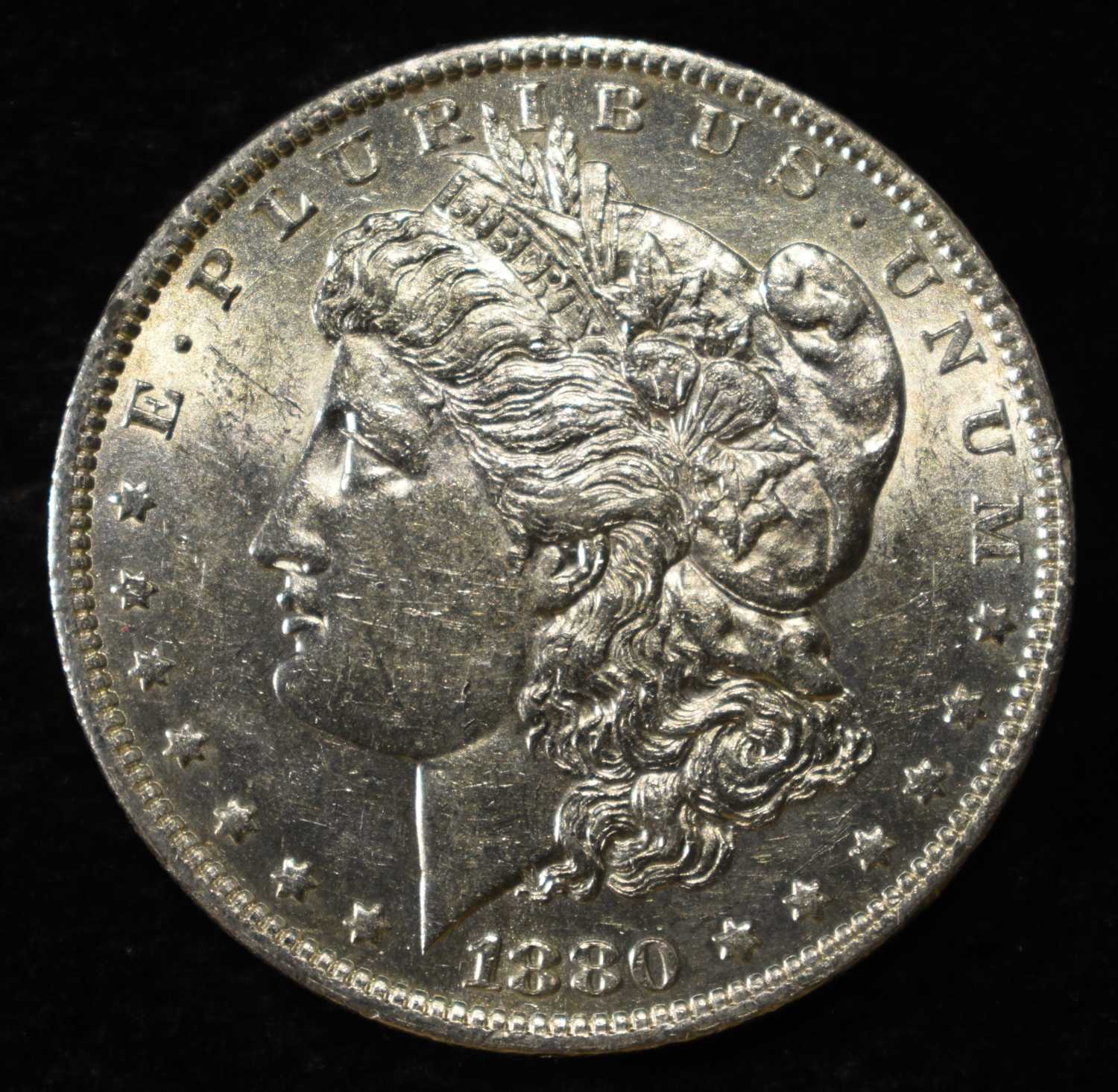 1880-O MORGAN DOLLAR AU/BU