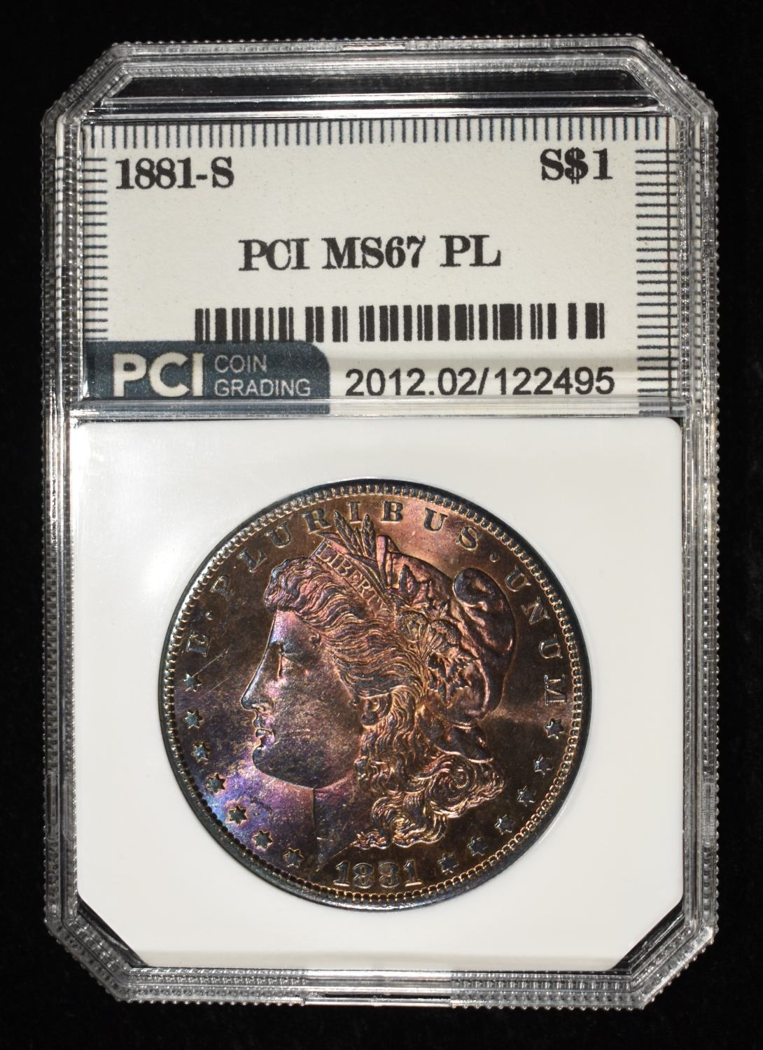 1881-S MORGAN DOLLAR PCI SUPERB GEM BU PL