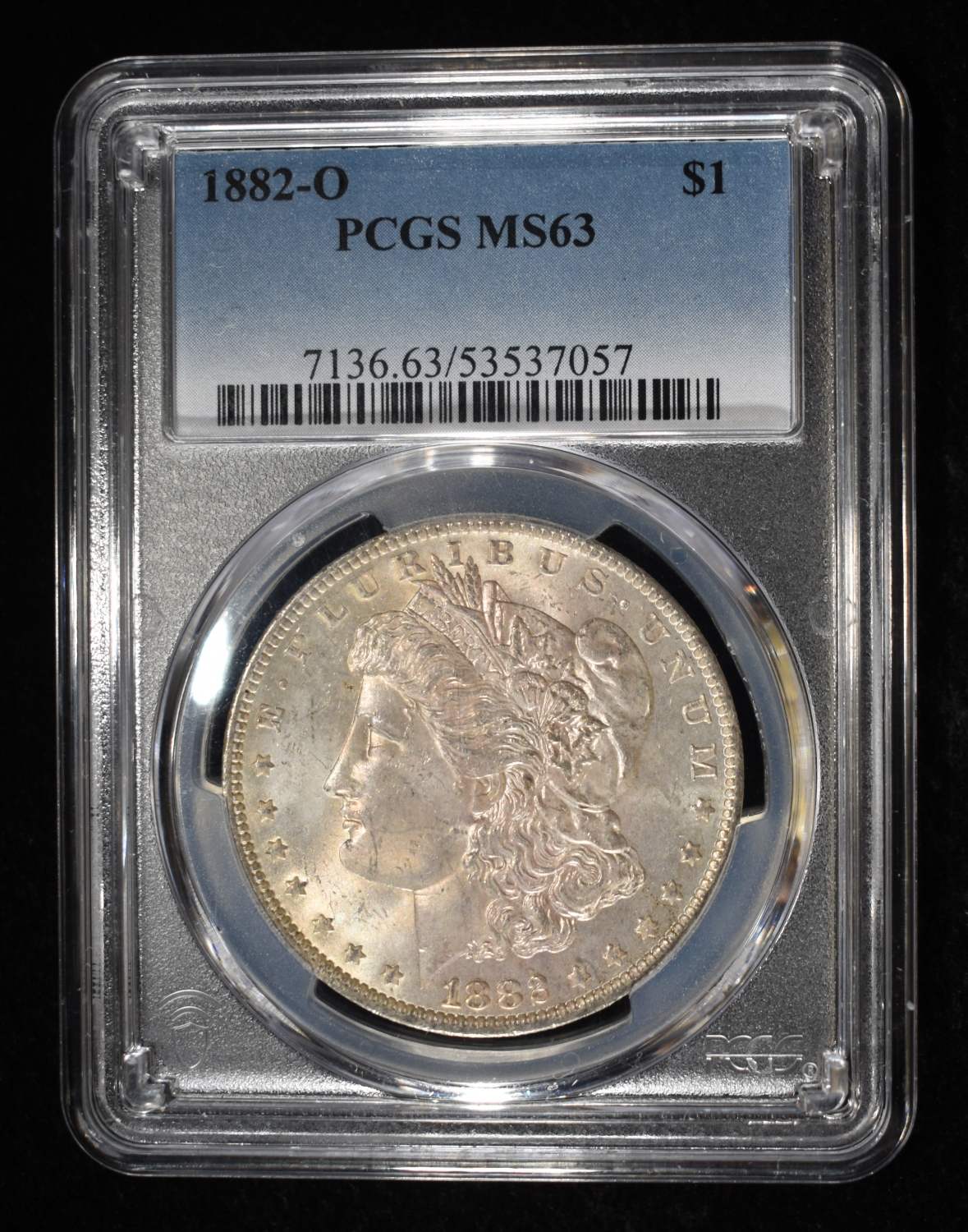 1882-O MORGAN DOLLAR PCGS MS-63