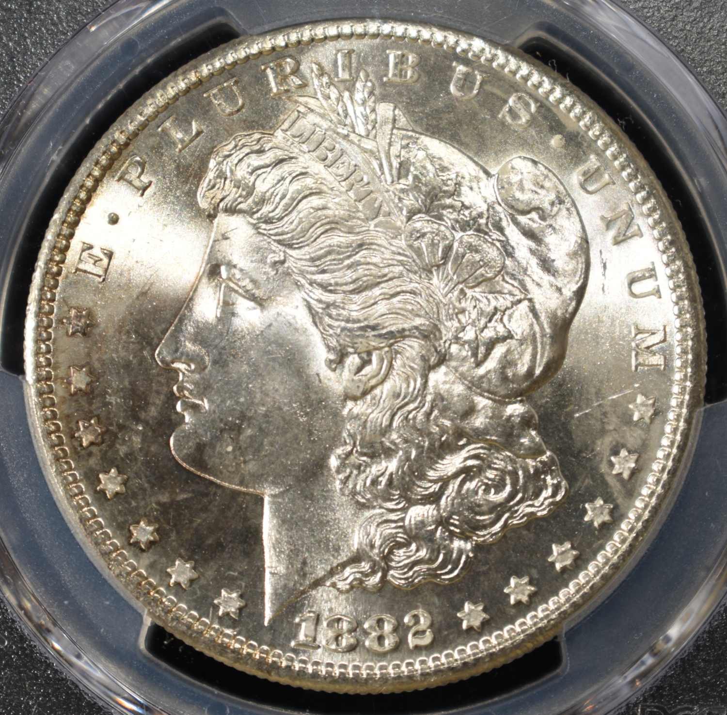 1882-S MORGAN DOLLAR PCGS MS-65