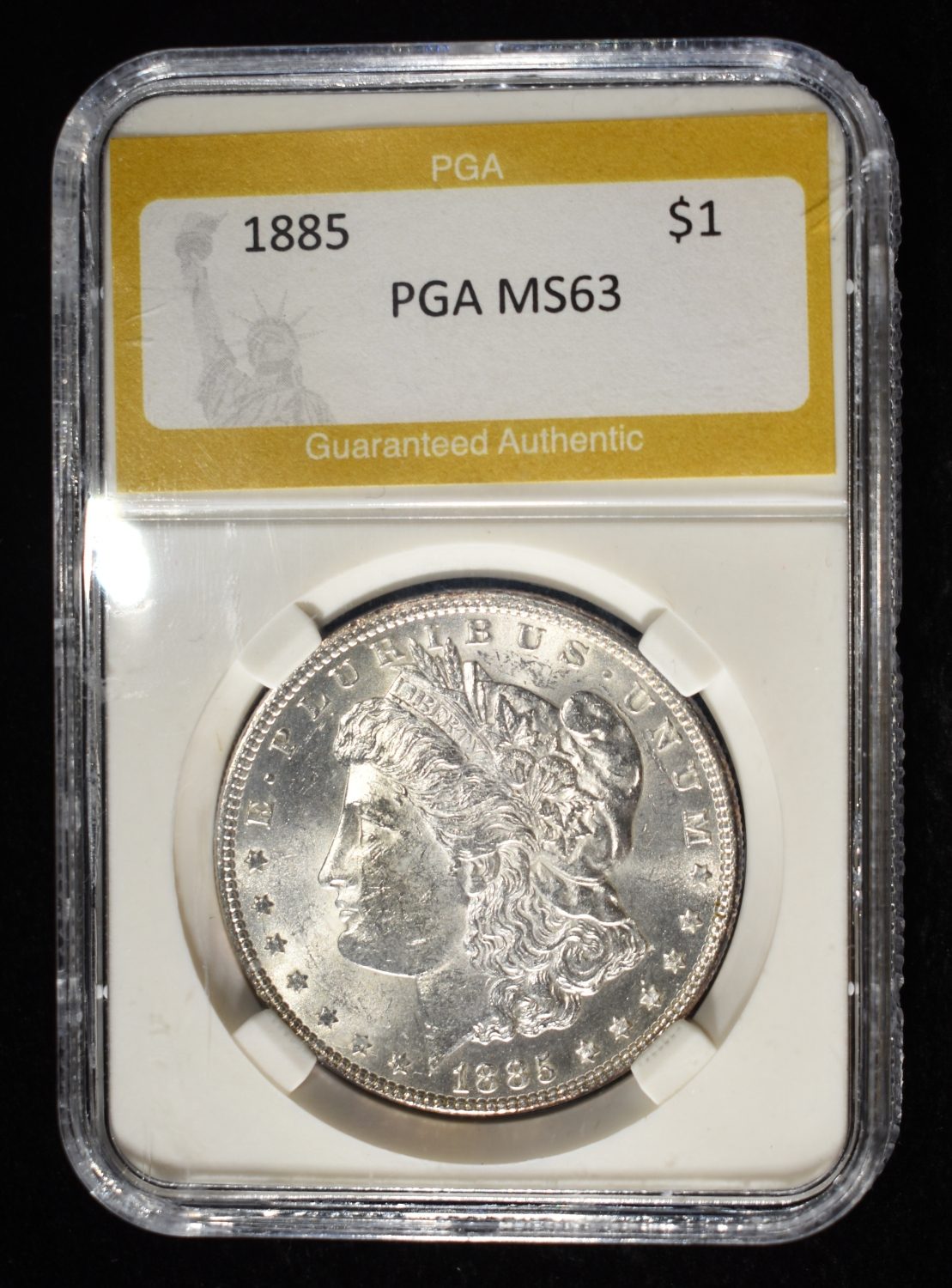 1885 MORGAN DOLLAR PGA CH BU