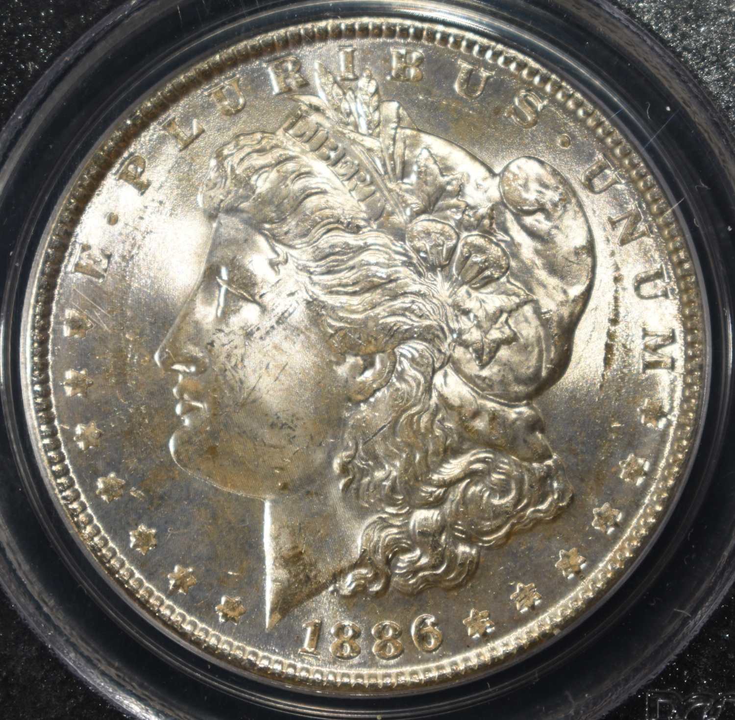 1886 MORGAN DOLLAR PCGS MS-63 OLD GREEN HOLDER