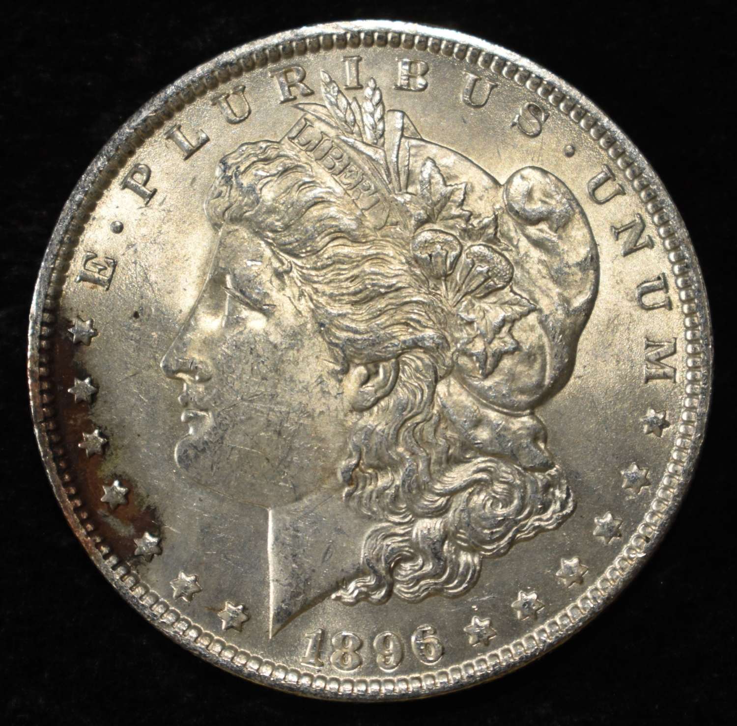 1896 MORGAN DOLLAR AU